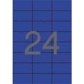 Etikett, 70x37 mm, színes, APLI, kék, 480 etikett/csomag