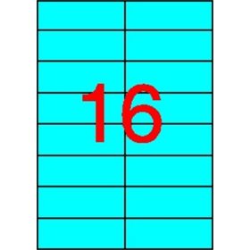 Etikett, 105x37 mm, színes, APLI, kék, 320 etikett/csomag