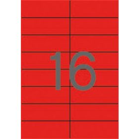 Etikett, 105x37 mm, színes, APLI, piros, 320 etikett/csomag