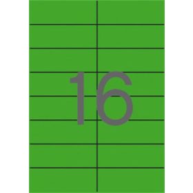 Etikett, 105x37 mm, színes, APLI, zöld, 320 etikett/csomag