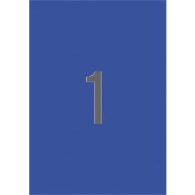 Etikett, 210x297 mm, színes, APLI, kék, 20 etikett/csomag