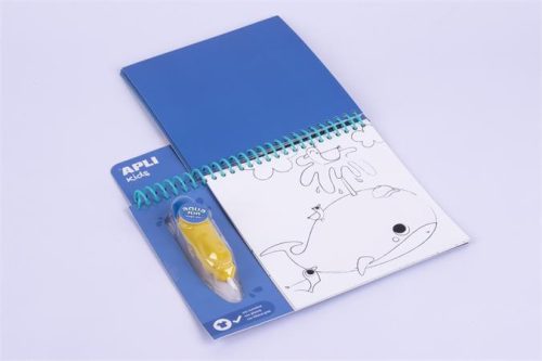 Színezőfüzet, vízbázisú, APLI "Aqua Fun"