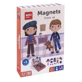   Mágneses készségfejlesztő készlet, 40 db, APLI "Kids", öltözködés
