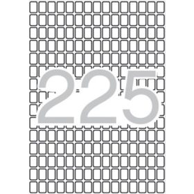   Etikett, 8x12 mm, kerekített sarkú, A5 hordozón, APLI, 3375 etikett/csomag