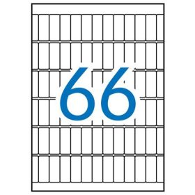   Etikett, 12x30 mm, kerekített sarkú, A5 hordozón, APLI, 990 etikett/csomag