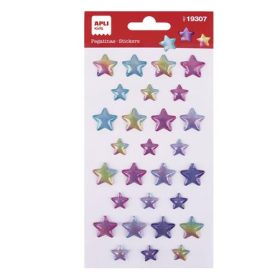   Matrica, domború, APLI Kids "Stickers", tündöklő csillagok