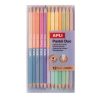 Színes ceruza készlet, kétvégű, háromszögletű, APLI "Pastel Duo", 24 különböző pasztel  szín