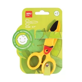 Olló, óvodai, 12 cm, APLI Kids, tukán