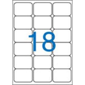   Etikett, univerzális, 63,5x46,6 mm, kerekített sarkú, VICTORIA, 1800 etikett/csomag