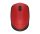 Egér, vezeték nélküli, optikai, közepes méret, USB, LOGITECH "M171", piros