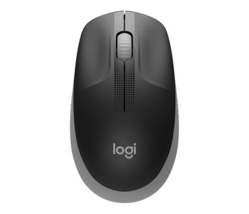 Egér, vezeték nélküli, optikai, USB, LOGITECH, "M190", fekete