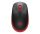 Egér, vezeték nélküli, optikai, USB, LOGITECH, "M190", piros