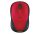 Egér, vezeték nélküli, optikai, közepes méret, USB, LOGITECH "M235", piros