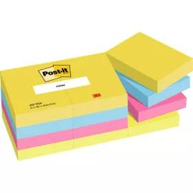   Öntapadó jegyzettömb, 38x51 mm, 12x100 lap, 3M POSTIT "Energetic", vegyes színek