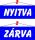 Információs tábla, 22x8,5 cm, kétoldalas, "Nyitva/Zárva", kék