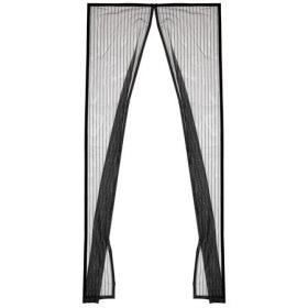 Szúnyogháló, mágneses, ajtóra, 90x210 cm, HOME, fekete