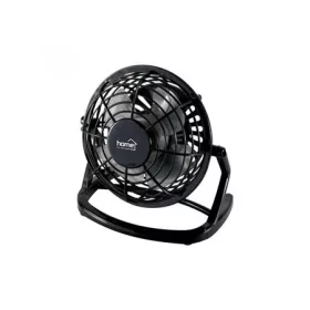 Asztali ventilátor, USB, 10 cm, HOME, fekete