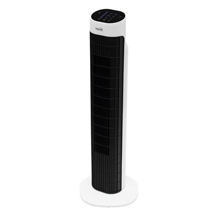 Oszlopventilátor, távirányítóval, 79 cm, 45 W, HOME, fekete