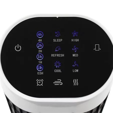 Oszlopventilátor, távirányítóval, 79 cm, 45 W, HOME, fekete