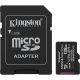 Memóriakártya, microSDXC, 128GB, C10/UHS-I/U1-U3/V10-V30/A1, Gen3, adapter, KINGSTON "Canvas Select Plus"