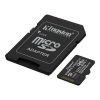 Memóriakártya, microSDXC, 128GB, C10/UHS-I/U1-U3/V10-V30/A1, Gen3, adapter, KINGSTON "Canvas Select Plus"