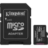 Memóriakártya, microSDXC, 64GB, C10/UHS-I/U1-U3/V10-V30/A1, Gen3, adapter, KINGSTON "Canvas Select Plus"