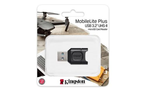 Kártyaolvasó, microSD kártyához, USB 3.2 Gen 1, KINGSTON "MobileLite Plus"