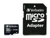 Memóriakártya, microSDHC, 32GB, CL10/U3, 90/45 MB/s, adapter, VERBATIM "PRO"