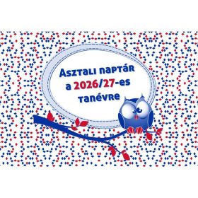 Asztali naptár, heti, 2026/2027 tanév, REALSYSTEM