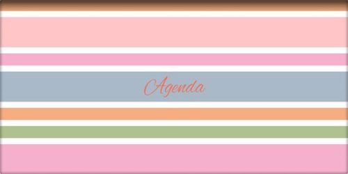 Zsebnaptár, fekvő elrendezésű, DAYLINER, "Colors Stripes"