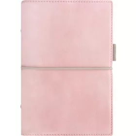   Kalendárium, gyűrűs, betétlapokkal, A5 méret, FILOFAX, "Domino" Soft", pasztell rózsaszín