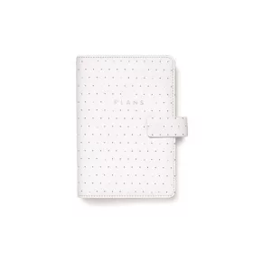   Kalendárium, gyűrűs, betétlapokkal, personal méret, FILOFAX "Moonlight", fehér