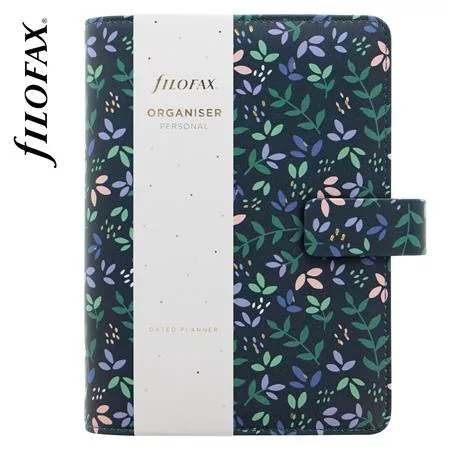 Kalendárium, gyűrűs, betétlapokkal, personal méret, FILOFAX "Garden Dusk"