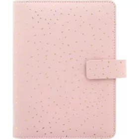   Kalendárium, gyűrűs, betétlapokkal, pocket méret, FILOFAX, "Confetti", rózsakvarc