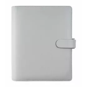   Kalendárium, gyűrűs, betétlapokkal, personal méret, FILOFAX "Saffiano", gránit