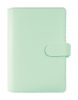 Kalendárium, gyűrűs, betétlapokkal, personal méret, FILOFAX "Saffiano", menta