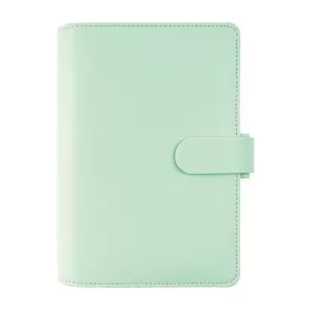   Kalendárium, gyűrűs, betétlapokkal, personal méret, FILOFAX "Saffiano", menta