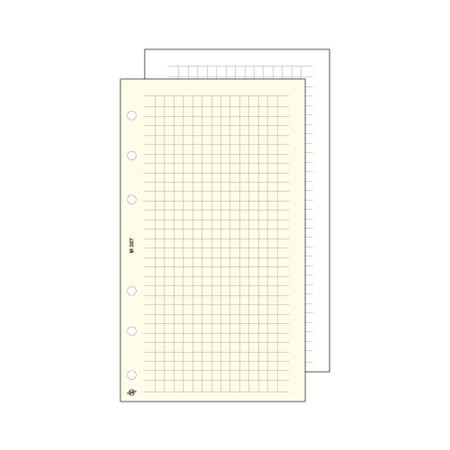 Kalendárium betét, jegyzetlap, "L", kockás, SATURNUS, fehér