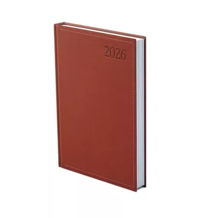 Naptár, tervező, A5, napi, TOPTIMER "Traditional", bordó