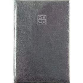   Naptár, tervező, A5, heti, DAYLINER, "Mirror", ezüst
