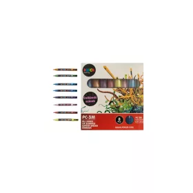   Dekormarker 0,9-1,3mm, Uni Posca PC-3M 8 db-os készlet, csillámló