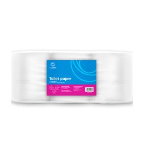   Toalettpapír 2 rétegű közületi átmérő: 19 cm 100 % cellulóz 180 m/tekercs 12 tekercs/csomag_Bluering®_hófehér