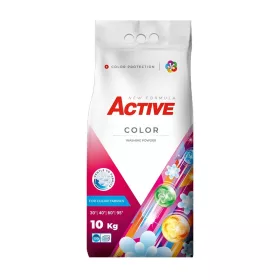   Mosópor 10 kg (130 mosás) zsákos színes ruhákhoz Active Color