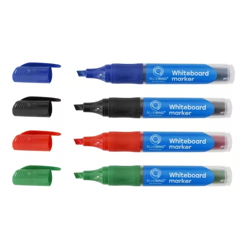 Táblamarker 2,2-5,2mm, vágott hegyű, cserélhető betétes, Bluering kék