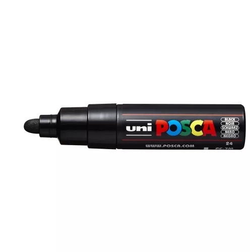 Dekormarker 4,5-5,5mm, Uni Posca PC-7M fekete