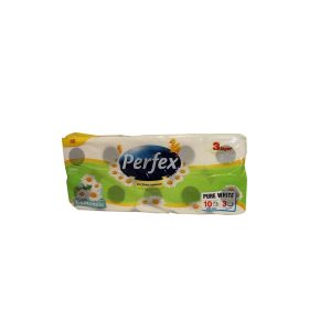   Toalettpapír 3 rétegű 120 lap/tekercs 10 tekercs/csomag Boni Perfex Parfüm Essence kamillás