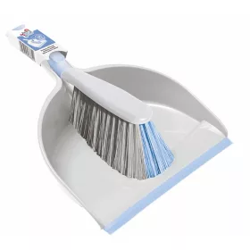 Szemeteslapát műanyag gumi éllel + kefe York_062070