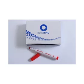   Flipchart marker rostirón vizes vágott végű 1-4mm, Bluering® piros