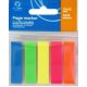 Jelölőcímke 12x45mm, 5x25lap, műanyag 5szín/bliszter, adagolón Bluering®