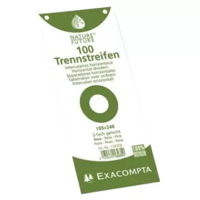   Exacompta 1/3 elválasztócsík, rózsaszín, 100 darab/csomag